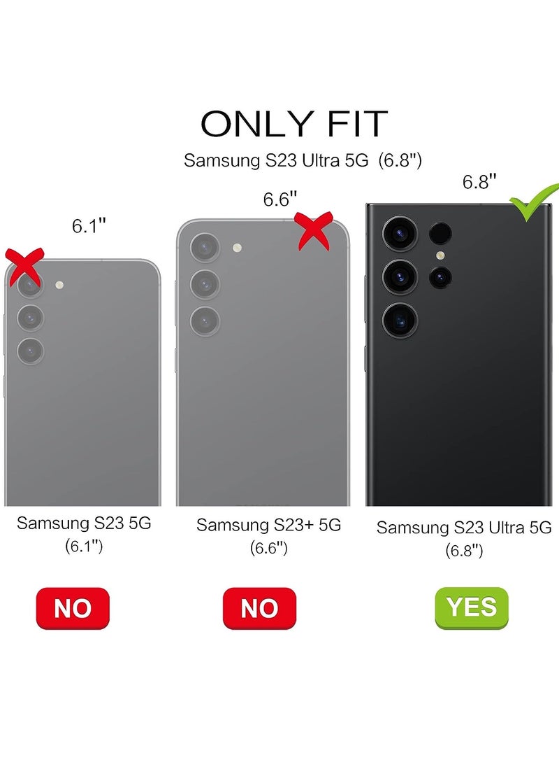 Mmmon - Compatible With Samsung Galaxy S23 Ultra with Kickstand,Drop Protection Hard PC Rugged Shockproof Bumper Protective Case For Samsung Galaxy S23 Ultra(Green) - Image 1