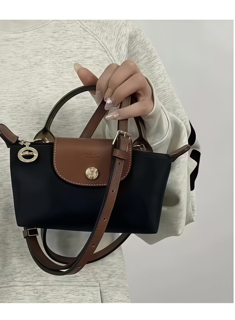 لونج شامب Longchamp Le Pliage مصغر حزام الكتف أزياء النساء الكلاسيكية متعددة الاستعابات حقيبة صغيرة ماكياج، حقيبة يد، حقيبة كتف، حزام كتف - Image 2