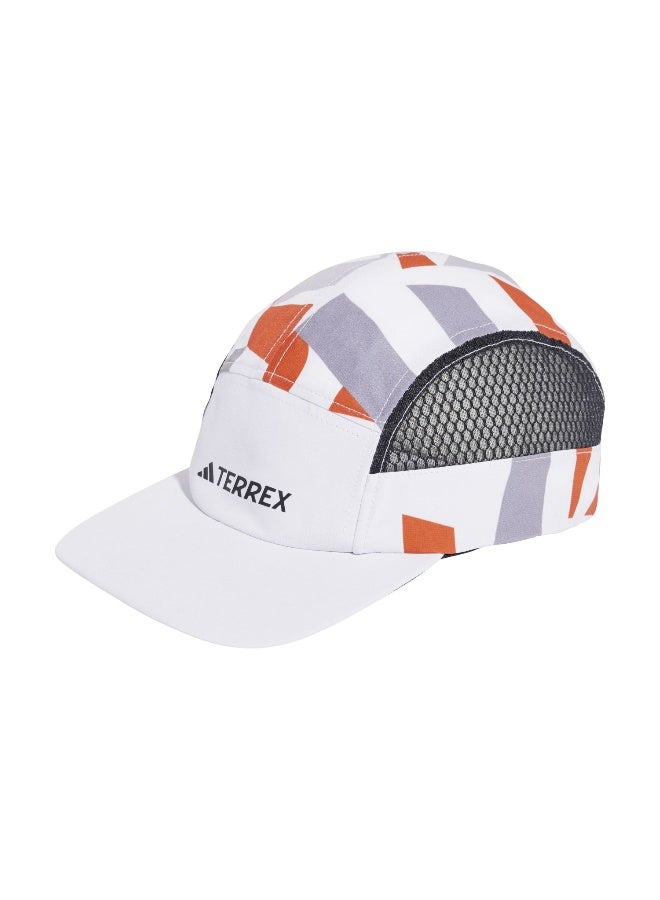 Adidas Trx 5P Cap Grph White Trail Running Cap For Unisex Youth  - Image 1