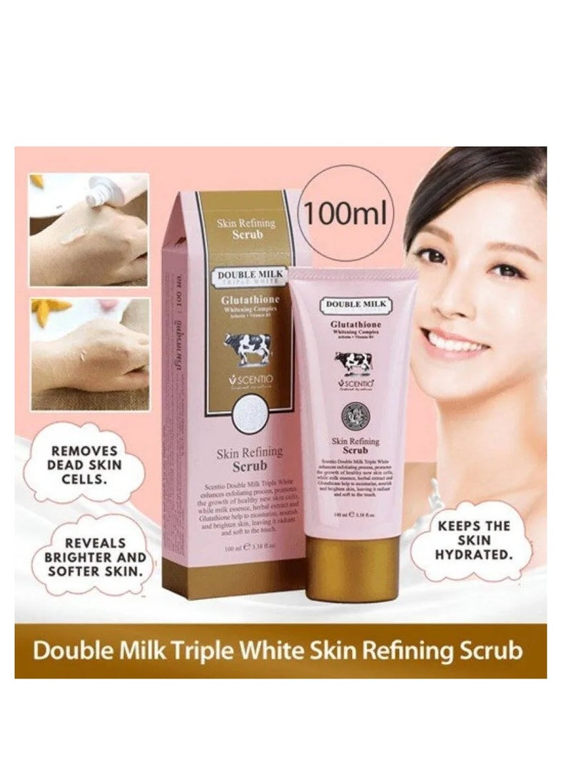 Scentio Skin Refining Scrub, Glutathione Whitening Complex, 100 ml