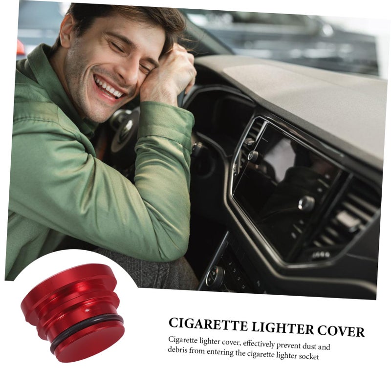 2Pcs Car Lighter Port Protective Cover Caps Universal Fit Black - Image 4