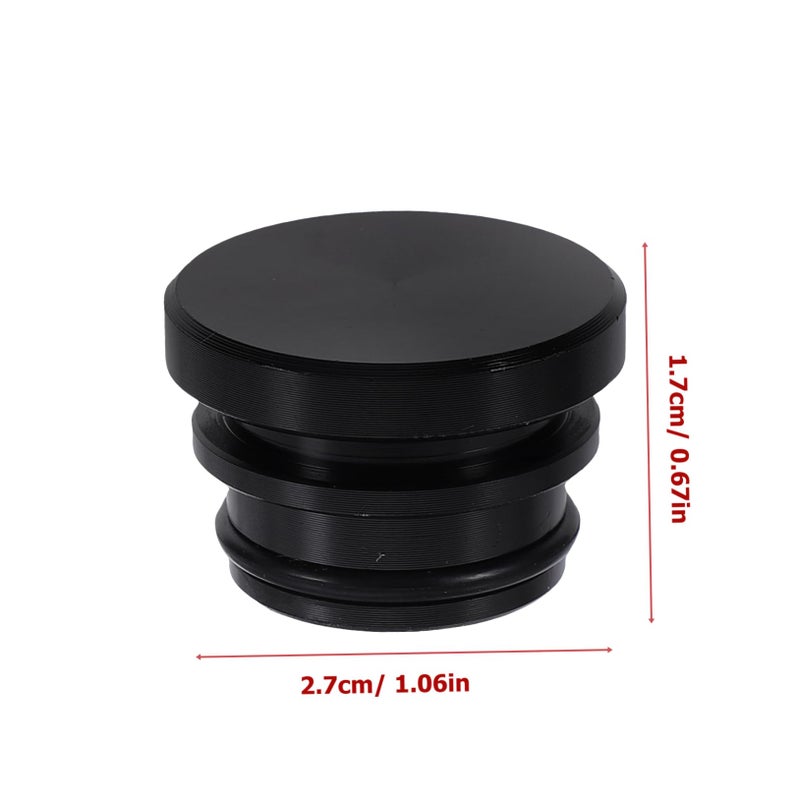 2Pcs Car Lighter Port Protective Cover Caps Universal Fit Black - Image 3