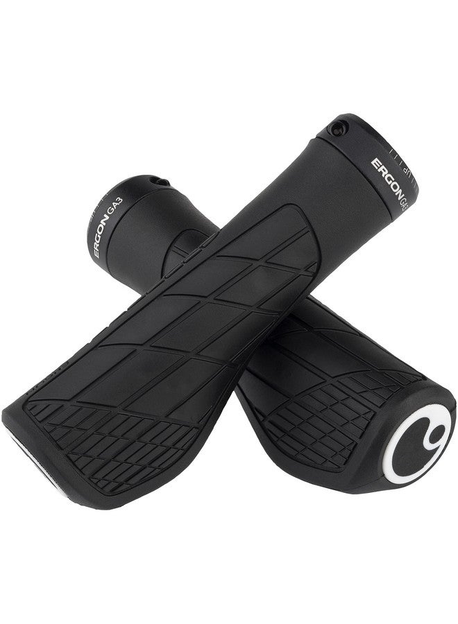ERGON Ga3 Ergonomic Lock On Bicycle Handlebar Grips ; Standard Compatibility ; For All Mountain Xc Trail Touring Bikes Bikes ; Large ; Black - Image 2