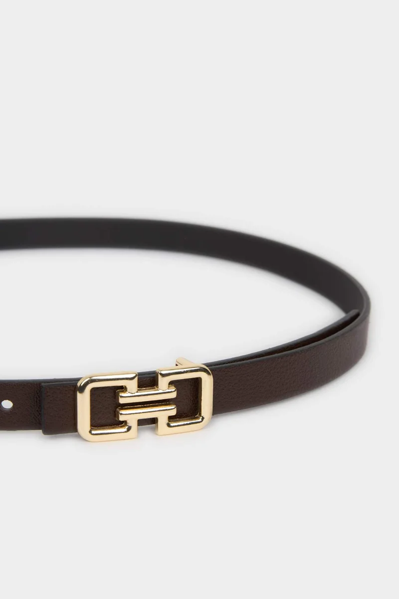 DeFacto Woman Rectangle Clasp Faux Leather