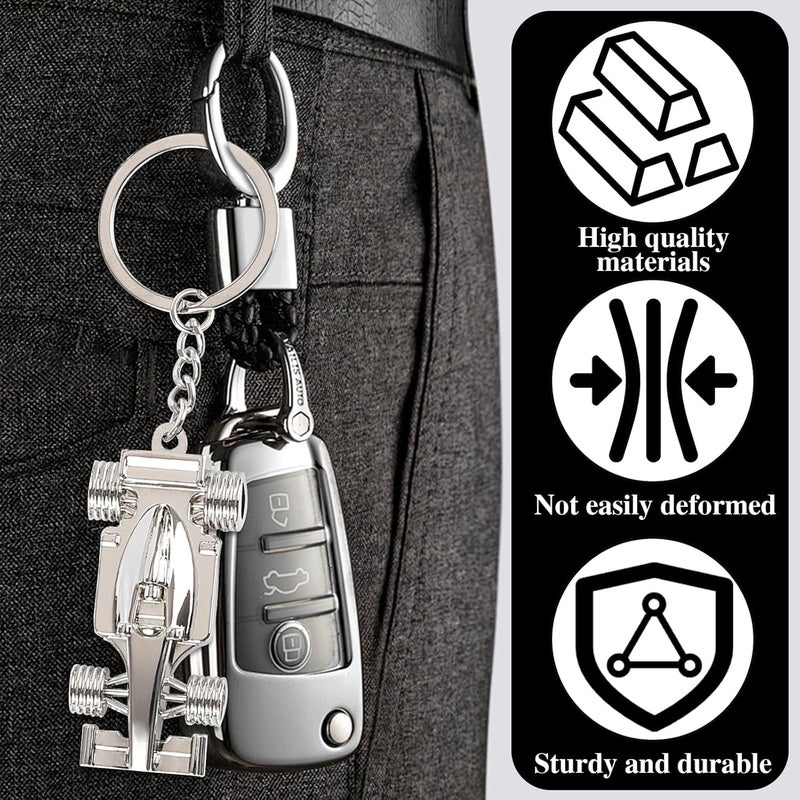SQUISHCO F1 Merchandise Keychain, F1 Racing Car Design Key Chain, Stylish and Durable F1 Keychain Gift for Men Friends Daily Use - Image 5