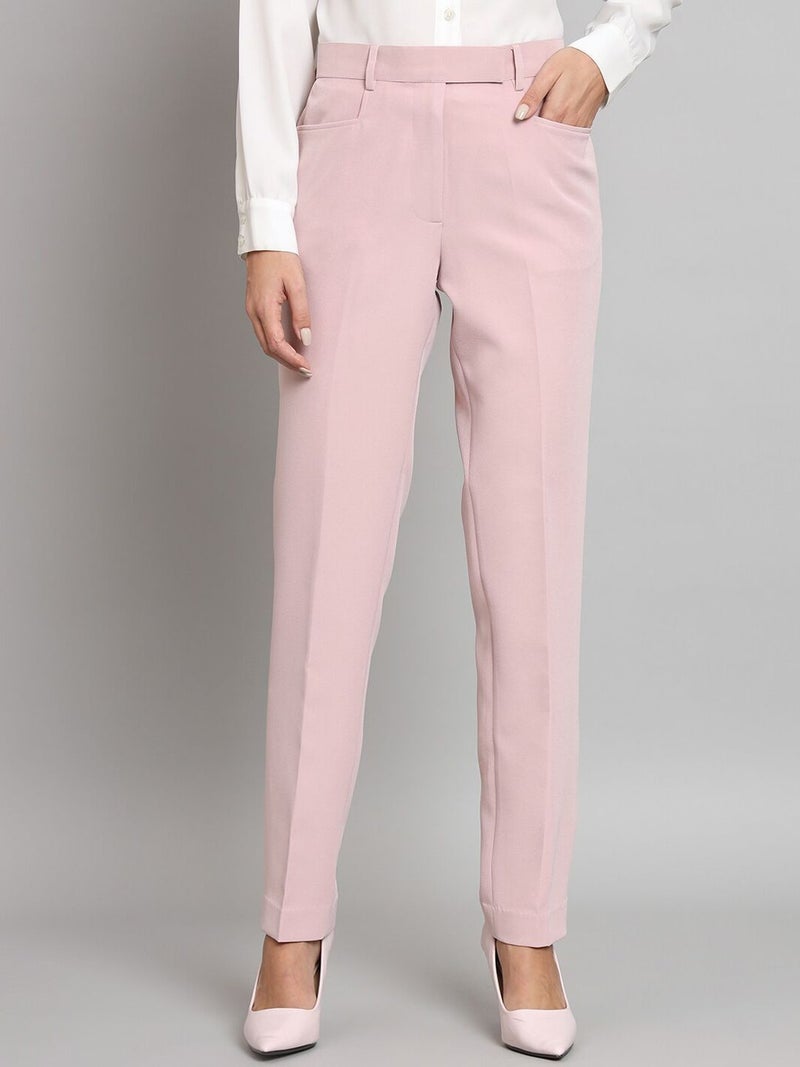 Powersutra Regular Fit Trousers - Baby Pink for Women - Image 1