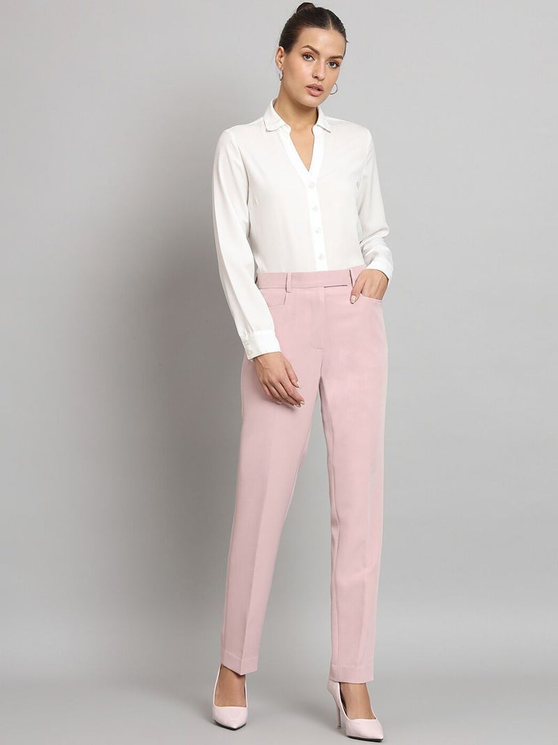 Powersutra Regular Fit Trousers - Baby Pink for Women - Image 5