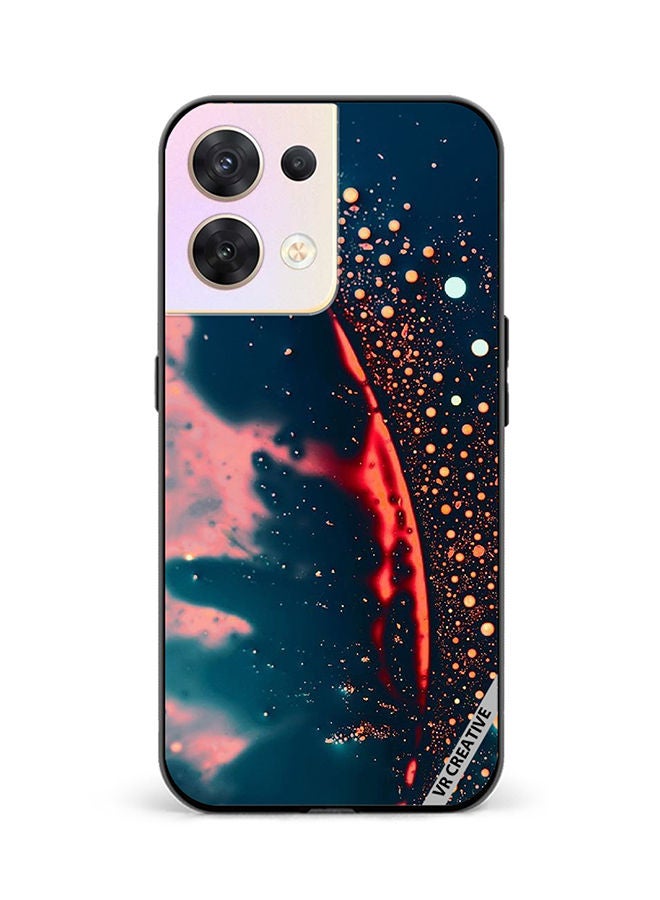 Protective Case Cover For Oppo Reno8 5G Earth Design Multicolour