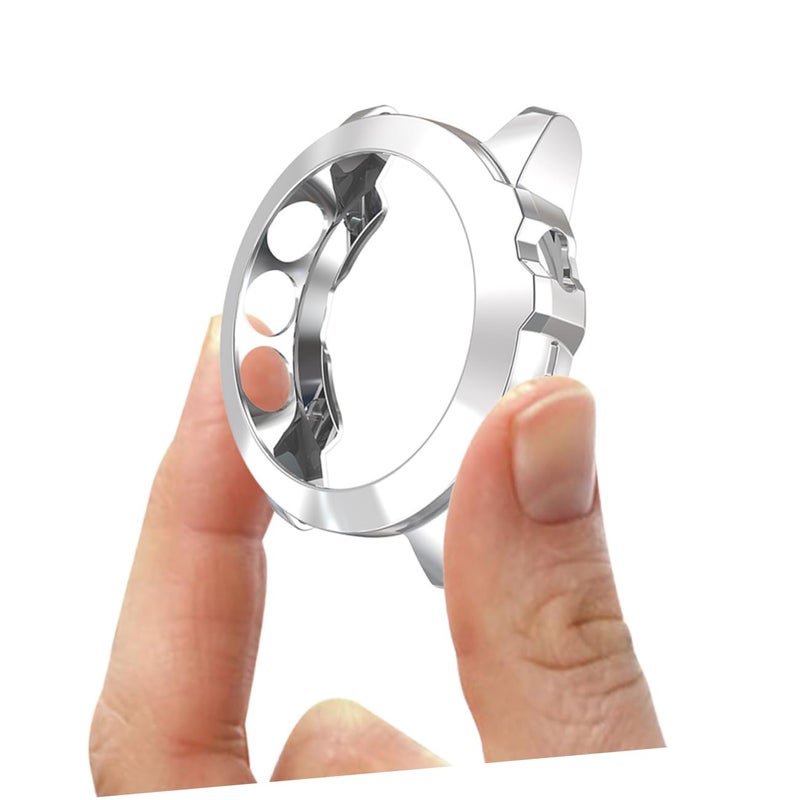 Silver TPU Protective Case For Watch Lightweight Design Precise Cutouts Full Protection - Image 4