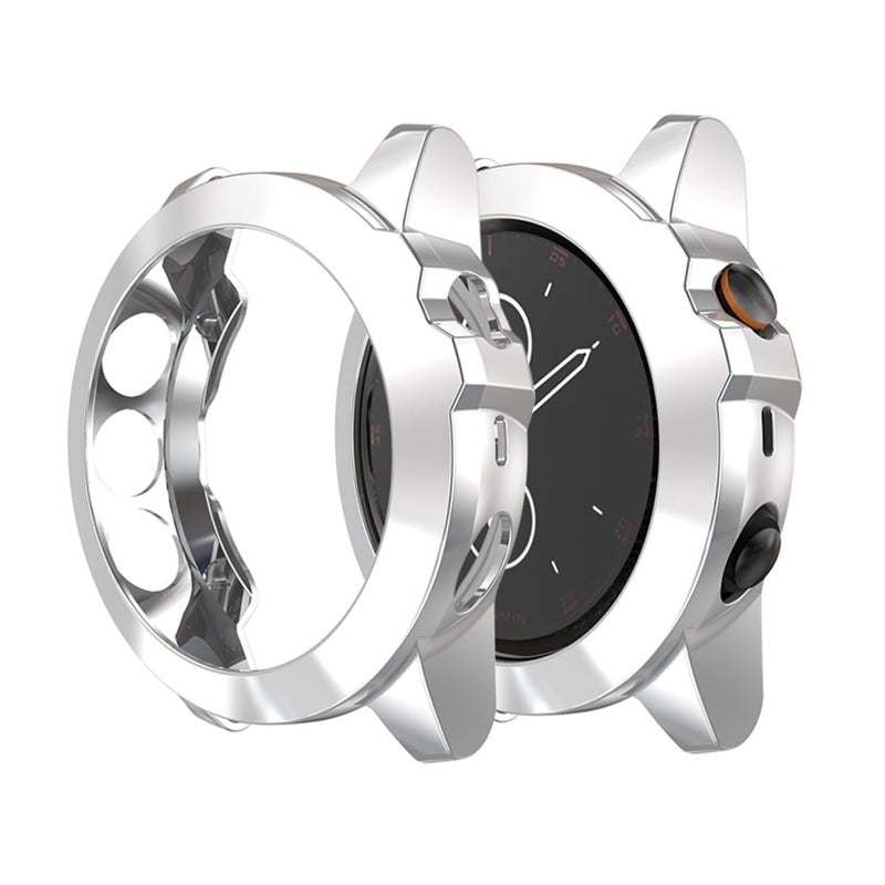 Silver TPU Protective Case For Watch Lightweight Design Precise Cutouts Full Protection - Image 2