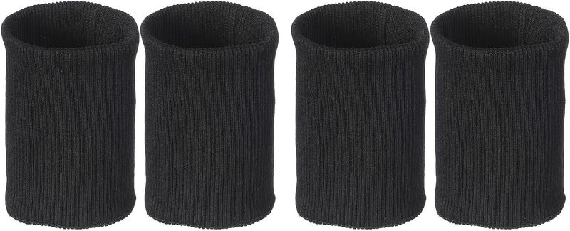 CIMAXIC 2 Pairs Rib Knit Cuffs for Jacket: Seamless Rib Cuffs for Sleeve Extending & Replacement - Sewing DIY Sleeve, Soft Polyester, Black - Image 1