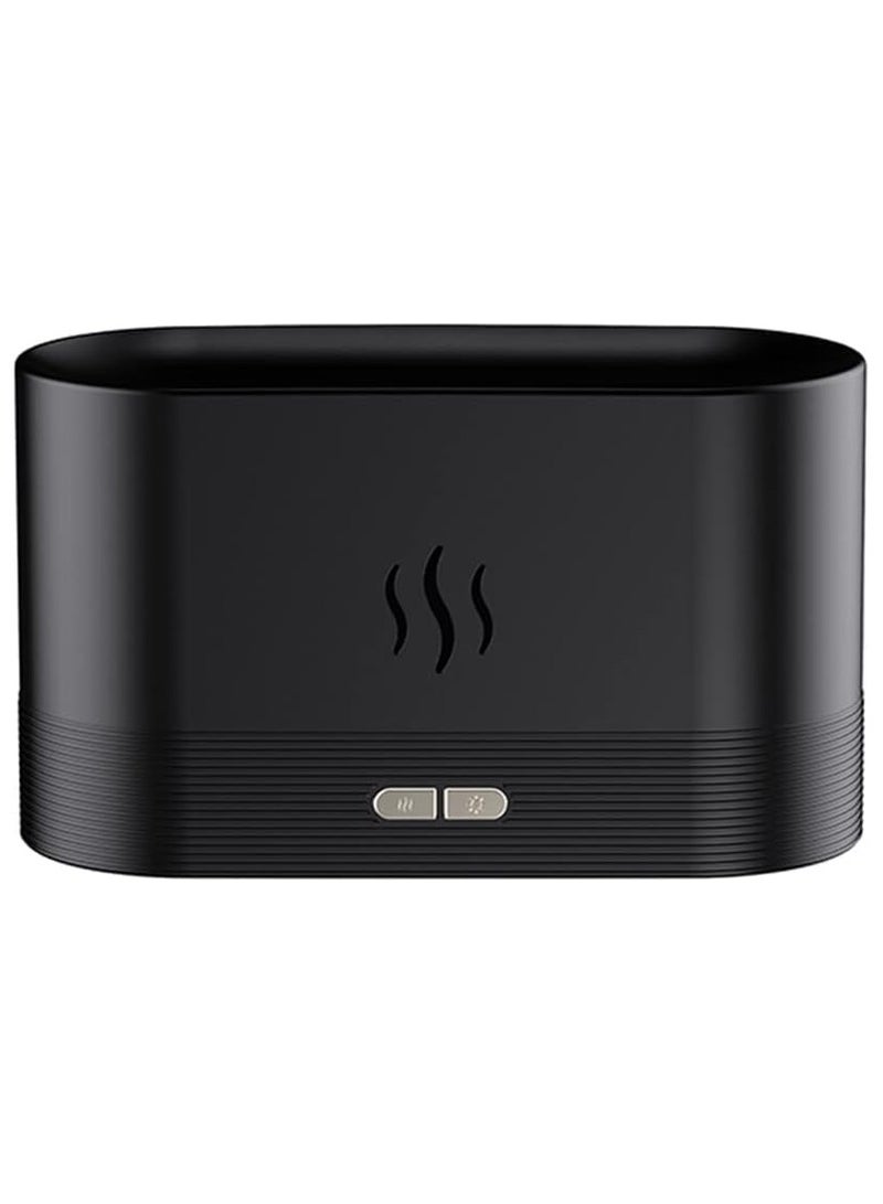 Humidifiers with Flame Night Light, Cool Mist Humidifier with Flame Special Effect, Auto Shut-Off, Super Quiet Air Humidifier for Bedroom Small Room Office Travel (Black)  - Image 3
