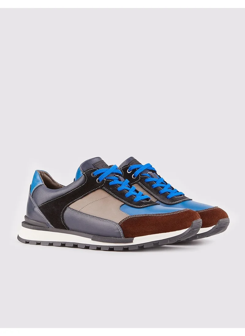 Cabani Navy Blue Lace-Up Men's Sports Shoes