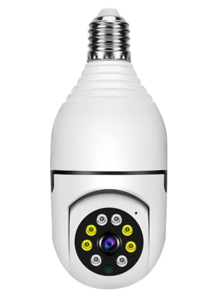 كاميرا أمان لمبة ضوء واي فاي توفنت 1080P، 360 درجة كاميرا 3.0 ميجابكسل للمراقبة المنزلية CCTV كاميرا IP بانورامية، مع رؤية ليلية، صوت ثنائي الاتجاه، كشف حركة ذكي - Image 1