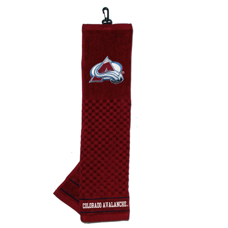 Team Golf NHL Colorado Avalanche Embroidered Golf Towel Embroidered Golf Towel, Checkered Scrubber Design, Embroidered Logo - Image 4