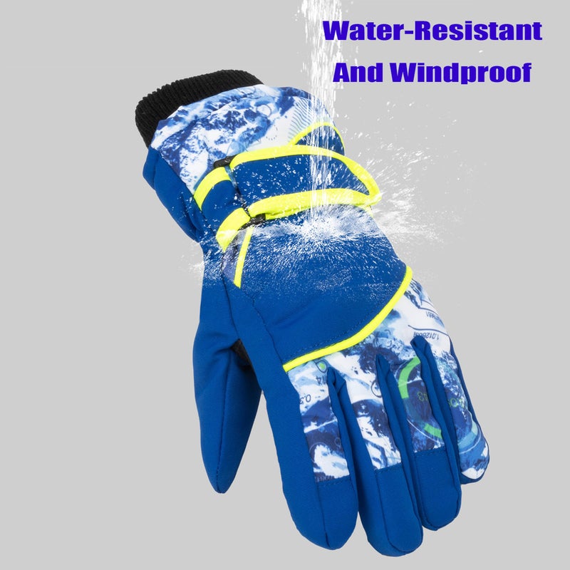 OVOY Kids Winter Thermal-Warm Gloves - Windproof Ski-Gloves Outdoor Snowboarding Gloves for Outdoor Activities - Image 2