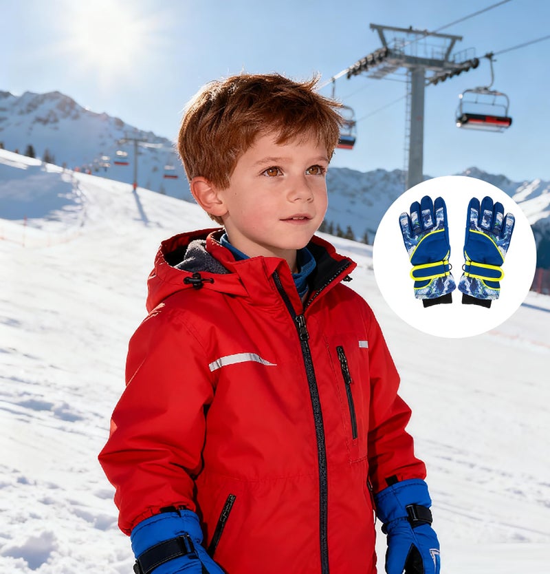OVOY Kids Winter Thermal-Warm Gloves - Windproof Ski-Gloves Outdoor Snowboarding Gloves for Outdoor Activities - Image 5