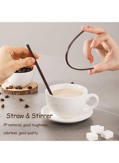Depend Coffee Stir Sticks Individual Wrapped, Disposable Coffee Straw Three-hole Design Stirring Rod Tea Beverage Stirrers Individually Hot Drinks For Party BBQ Camping Resturant, 100PCS 180MM  - Image 5