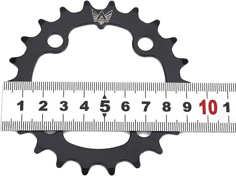 woobles Narrow Wide Chainring, Bike Single Chainring, 22T Carbon Steel Bicycle Narrow Wide Chainring for BCD 104mm 9 Speed Bike e-Bike Fat Bike Mountain Bike Bicycle - Image 5