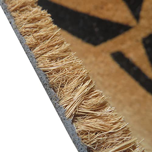 ATMAH Welcome Zigzag Distress Coir Doormat 120x40 cm | Door Mat for Home Entrance | Anti Slip PVC Backing | Heavy Duty Dirt Trapper | Indoor and Covered Outdoor | Multicolor - Image 5