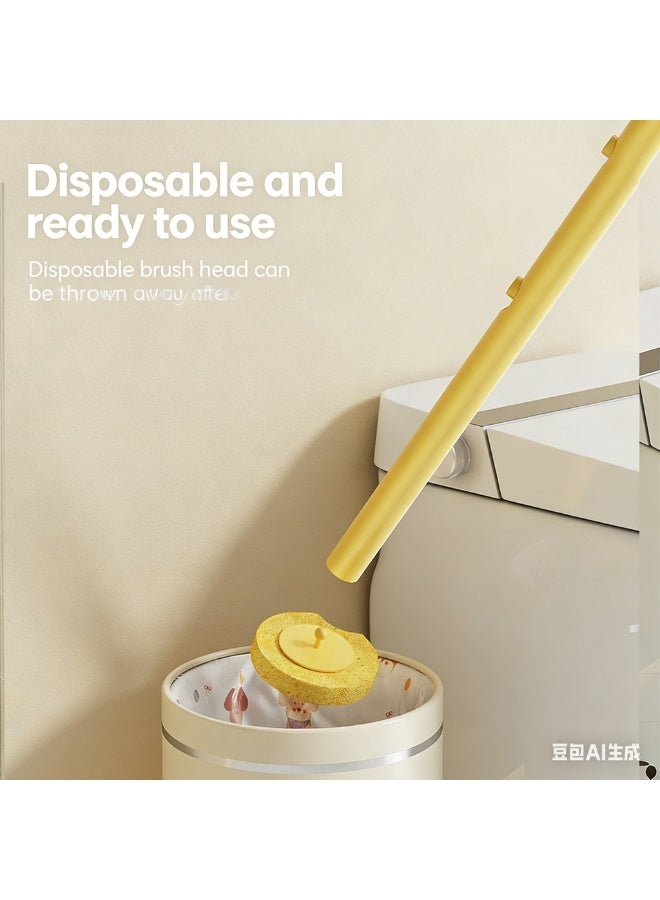 Lazy Cleaning Essential: 24-Pack Lemon-Scented Disposable Toilet Brush Refills, Rinses Clean in One Go - Image 4