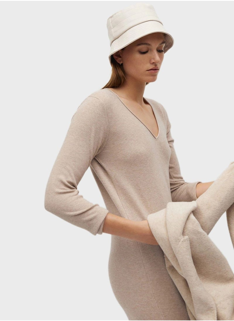 MANGO - Side Slit T-Shirt Dress - Image 1