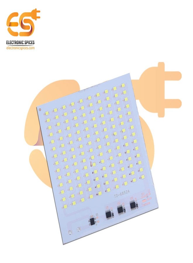 Electronicspices Electronic Spices 70 SMD Led 50w 85mm X 70mm 2835 Aluminum Base Plate Board for Flood Led Lights with Drive Onboard - Image 2