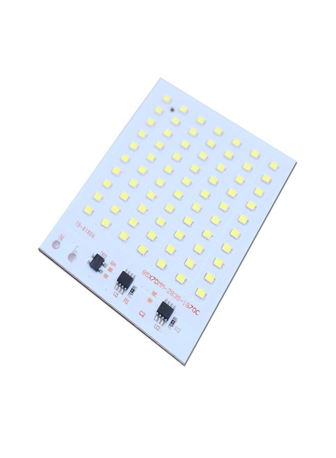 Electronicspices Electronic Spices 70 SMD Led 50w 85mm X 70mm 2835 Aluminum Base Plate Board for Flood Led Lights with Drive Onboard - Image 1