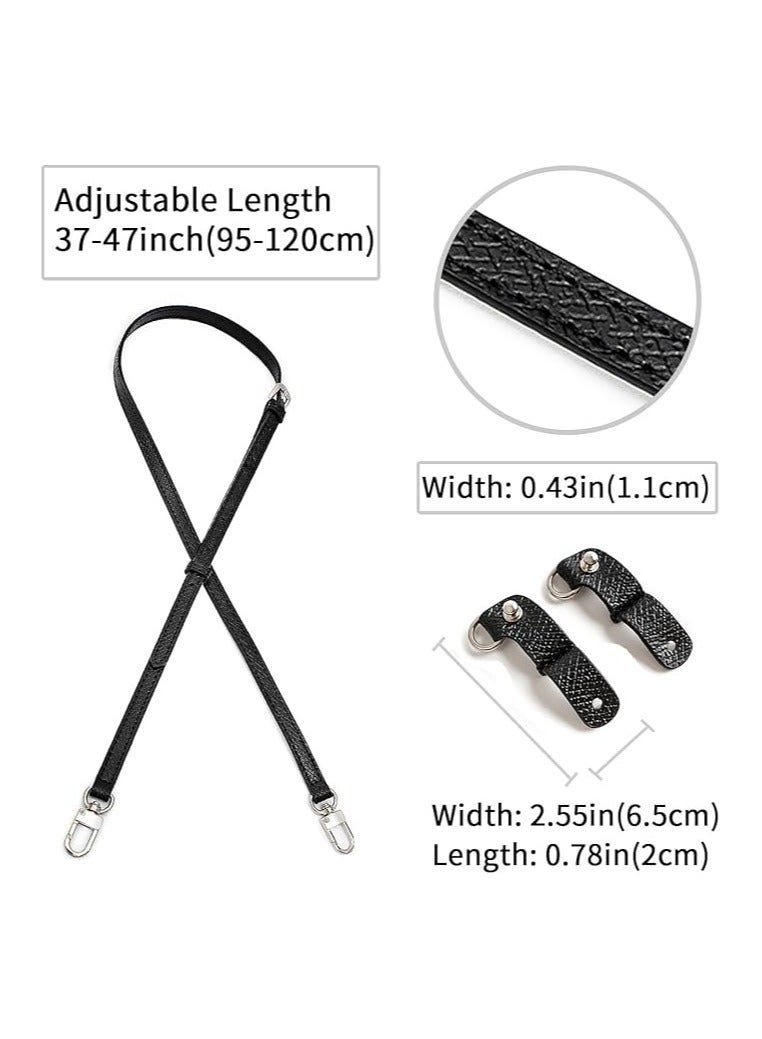 Flushrenic Wide Shoulder Strap,Adjustable,Purse Straps Replacement, Leather Handbag Crossbody Shoulder Strap - Image 2