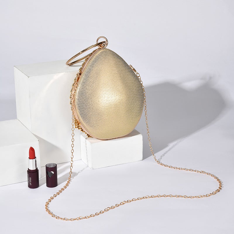 Fashion Water Drops Evening Bag Women'S Bag Portable Rhinestone Evening Bag Party Wallet Storage Shoulder Bag - Image 5