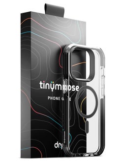 TinyMoose iPhone 15 Pro MagSafe Phantom Grip Drip iPhone Case with MagSafe made for iPhone 15 Pro, Anti-Drop Shock Absorption, Anti-Scratch - Ghost Black  - Image 1