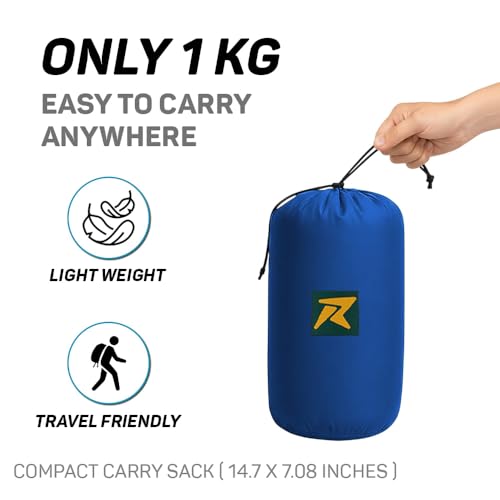 Rocksport Camplite +10°C to +20°C Mummy Shape Sleeping Bag for Camping, Hiking, Indoor & Outdoor, Warm Sleep Bag l Free Adventure Pass - Image 5