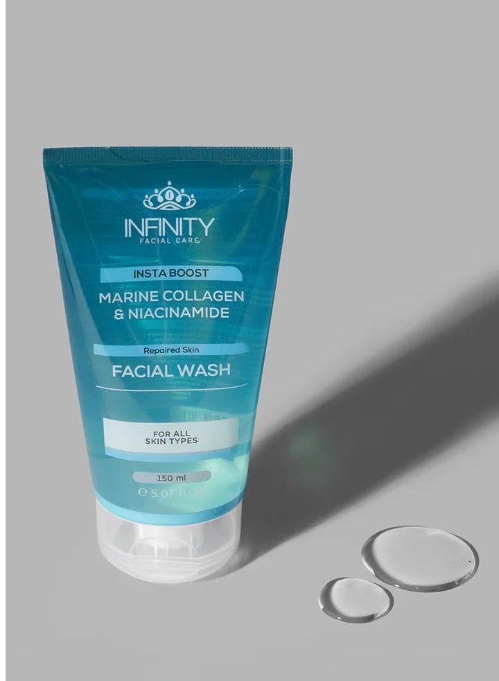 إينفينيتي غسول الوجه إنستا بوست للعناية بالوجه بالكولاجين البحري والنياسيناميد 150+50 مل - Image 3