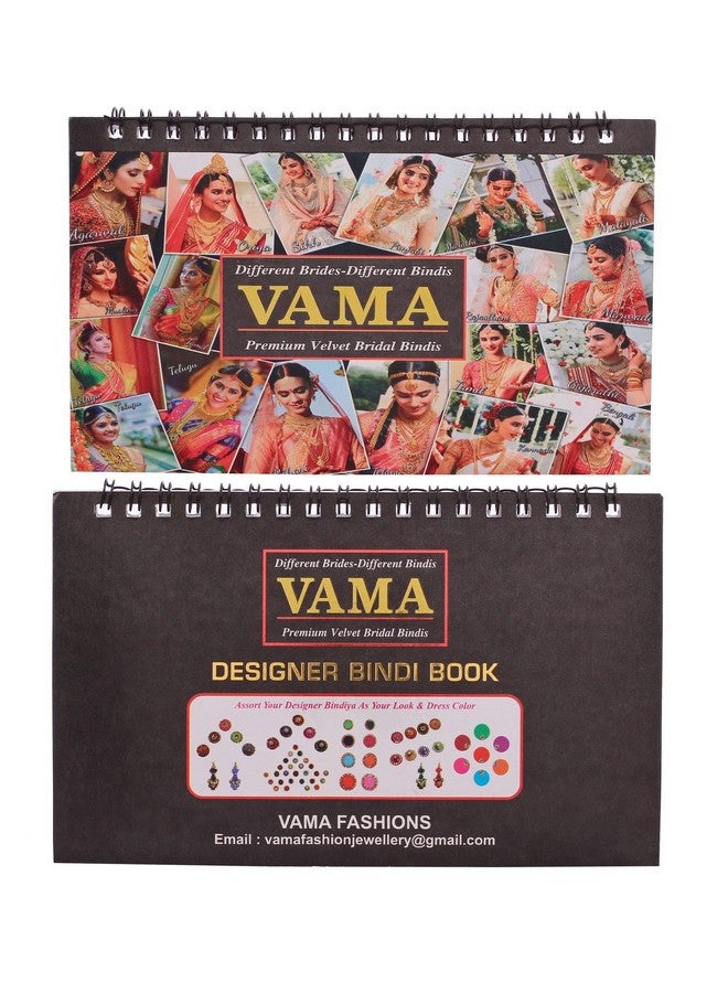 VAMA Fashions Plain Round Red Maroon Multicolour Kumkum Bindis Sticker Bindiya Spiral Bride Groom Dulhan Bindi Book for Women - Image 5