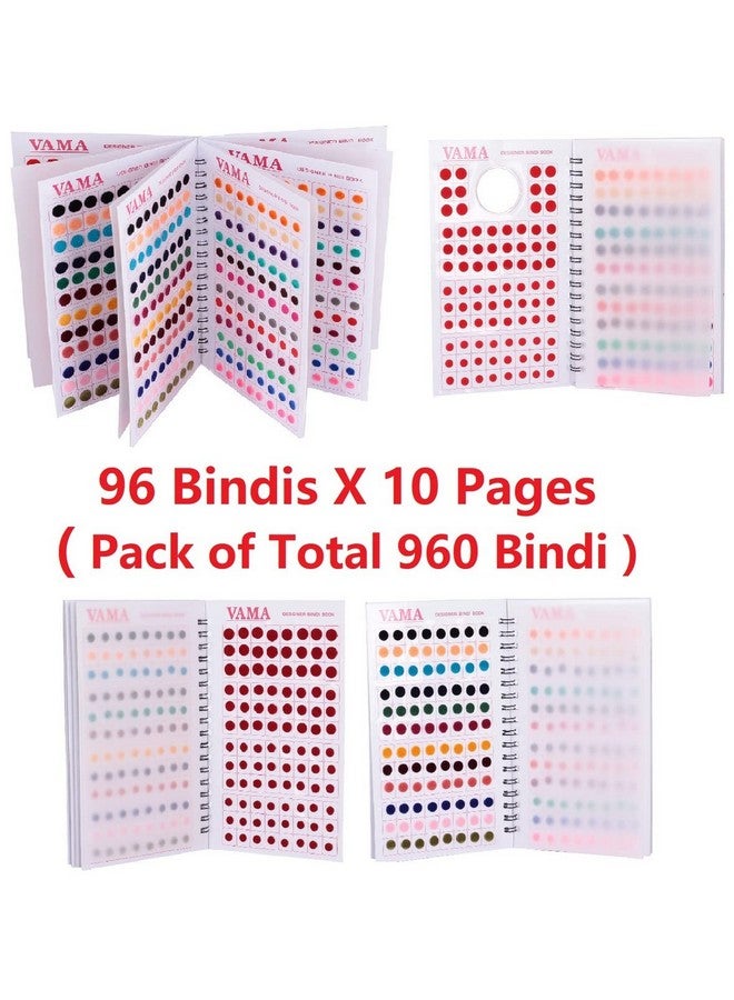 VAMA Fashions Plain Round Red Maroon Multicolour Kumkum Bindis Sticker Bindiya Spiral Bride Groom Dulhan Bindi Book for Women - Image 4
