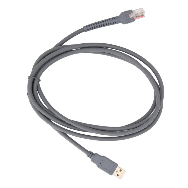 كابل ماسح الباركود 2M من مواد ABS الفاخرة - سهل الاستخدام والتوصيل الفوري - بديل مثالي لكابل مسح USB لرمز LS2208 LS1203 LS4208 DS6707 DS6708 - Image 1