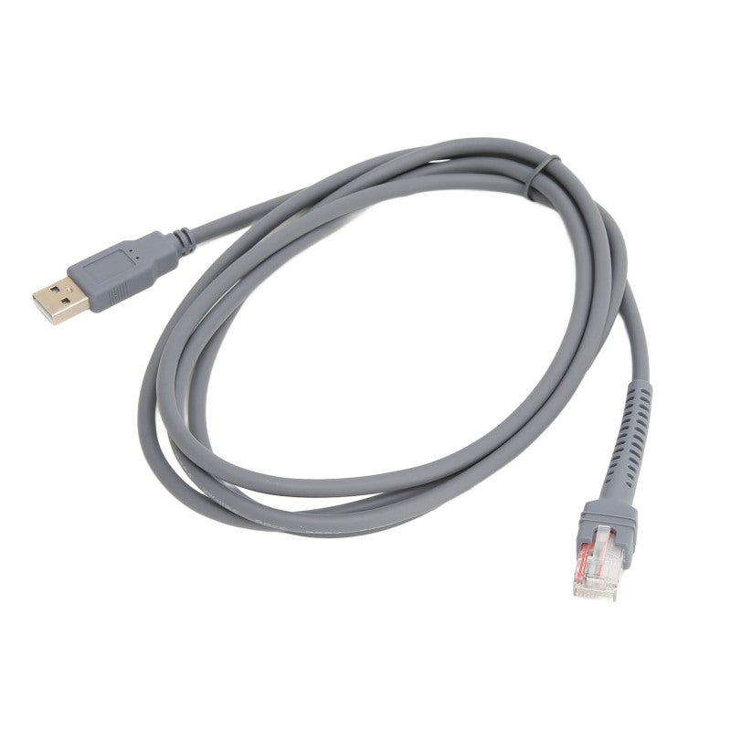 كابل ماسح الباركود 2M من مواد ABS الفاخرة - سهل الاستخدام والتوصيل الفوري - بديل مثالي لكابل مسح USB لرمز LS2208 LS1203 LS4208 DS6707 DS6708 - Image 3
