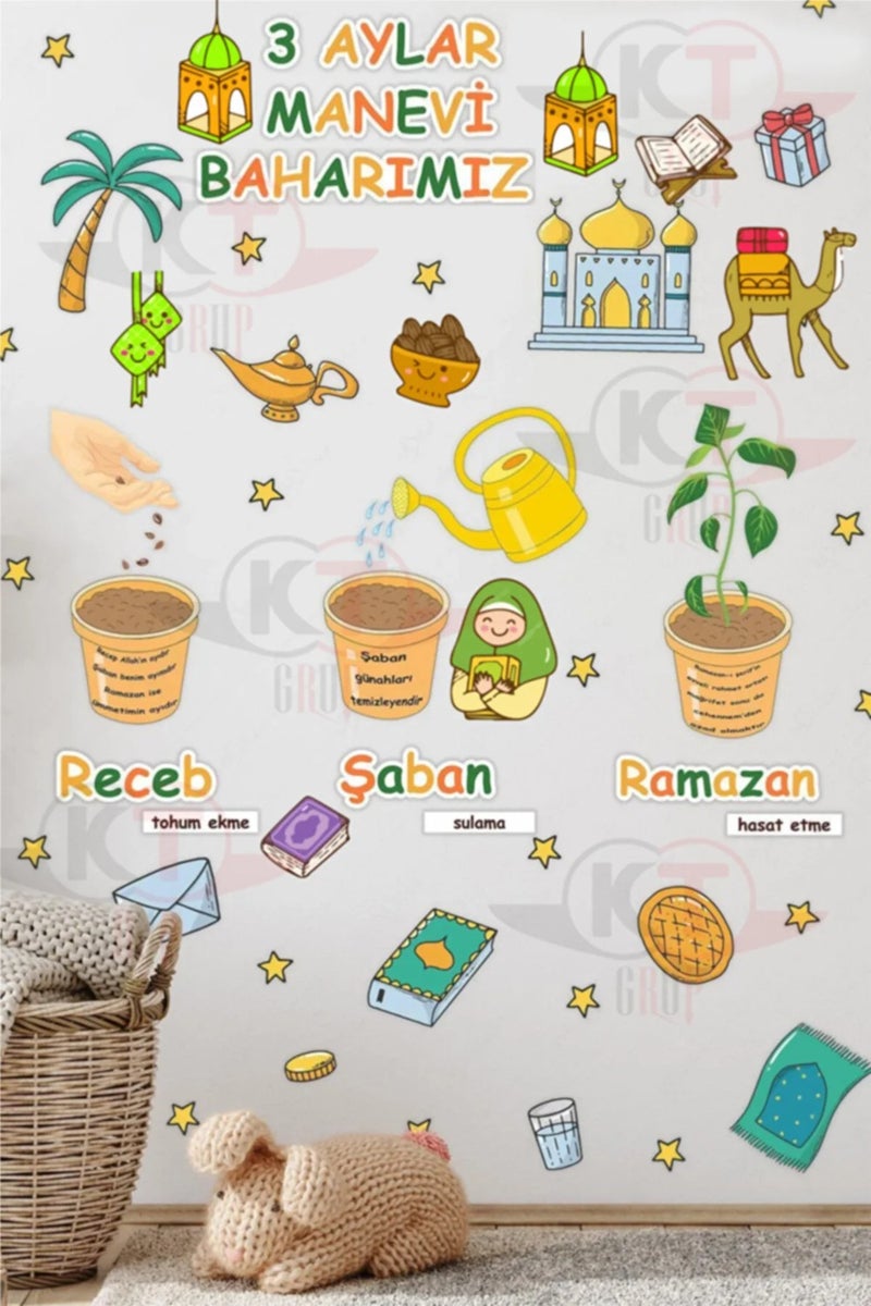 Kt Grup Kt Group Three Months Season of Mercy 60 Pieces Special Sticker Set Recep Şaban Ramadan - Image 1