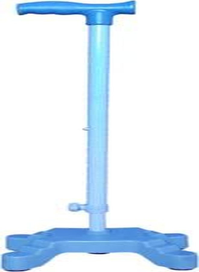 MUBBA Walking Sticks for Old Age and Patients Height Adjustable Sticks Steel Colour (Grey) - Image 4