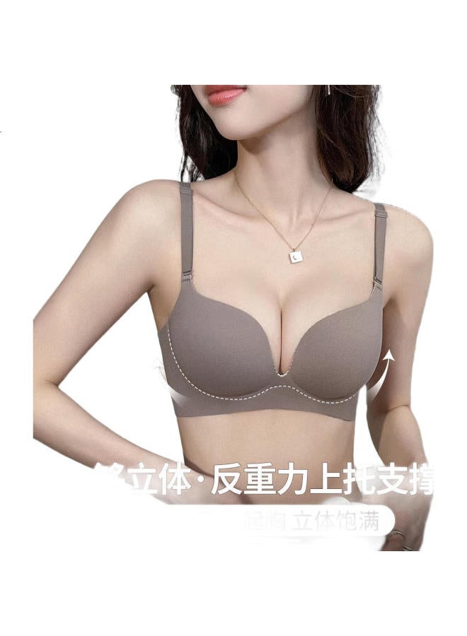 Fentengcare (Fentengcare)【Small Chest Push-Up Non-Empty Cup】Seamless Bra Upper Support Wire-Free Smooth Surface Side Breast Reduction Bra - Image 2
