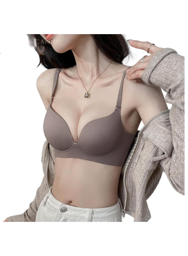 Fentengcare (Fentengcare)【Small Chest Push-Up Non-Empty Cup】Seamless Bra Upper Support Wire-Free Smooth Surface Side Breast Reduction Bra - Image 3
