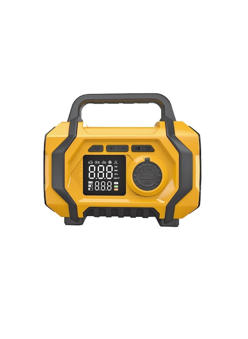 FOWAWU 6000A 26800mAh Jump Starter with Air Compressor, Car Battery Jumper Starter power Bank (ALL Gas/10.0L Diesel), Cordless Auto-Shutoff Tire Inflator, Type-C Quick Charge, Smart Jumper, LED Lights - Image 1