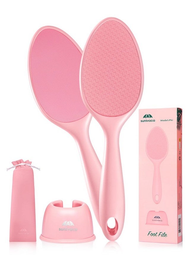 sunivaca 2Sided Glass Foot File Callus Remover (Pink) - Image 1