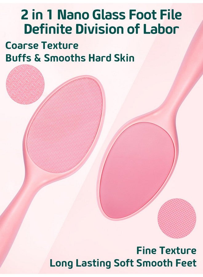 sunivaca 2Sided Glass Foot File Callus Remover (Pink) - Image 2