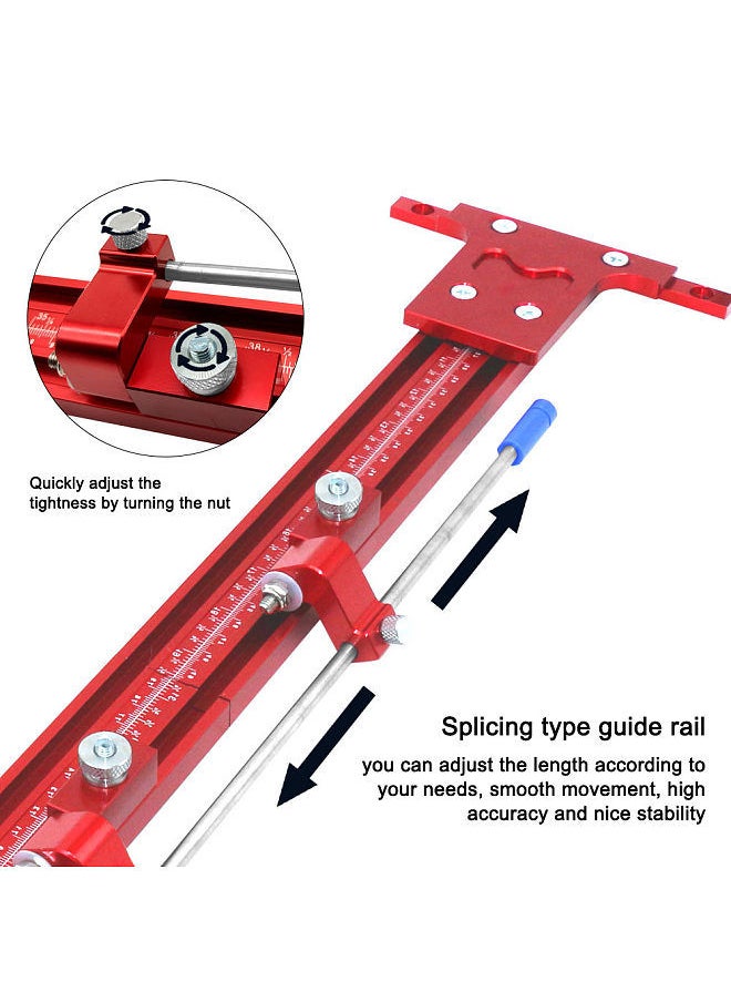 Generic Woodworking Parallel Guide Rail System Electric Circular Saw Track Engraving Machine Slotting Parallel Sliding Rail Auxiliary Tool  - Image 2
