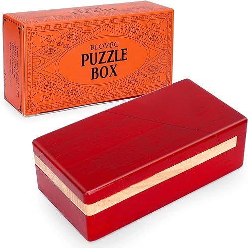 Blovec Impossible Box Puzzle Master with Secret Opening Mechanism and Drawer - Image 1