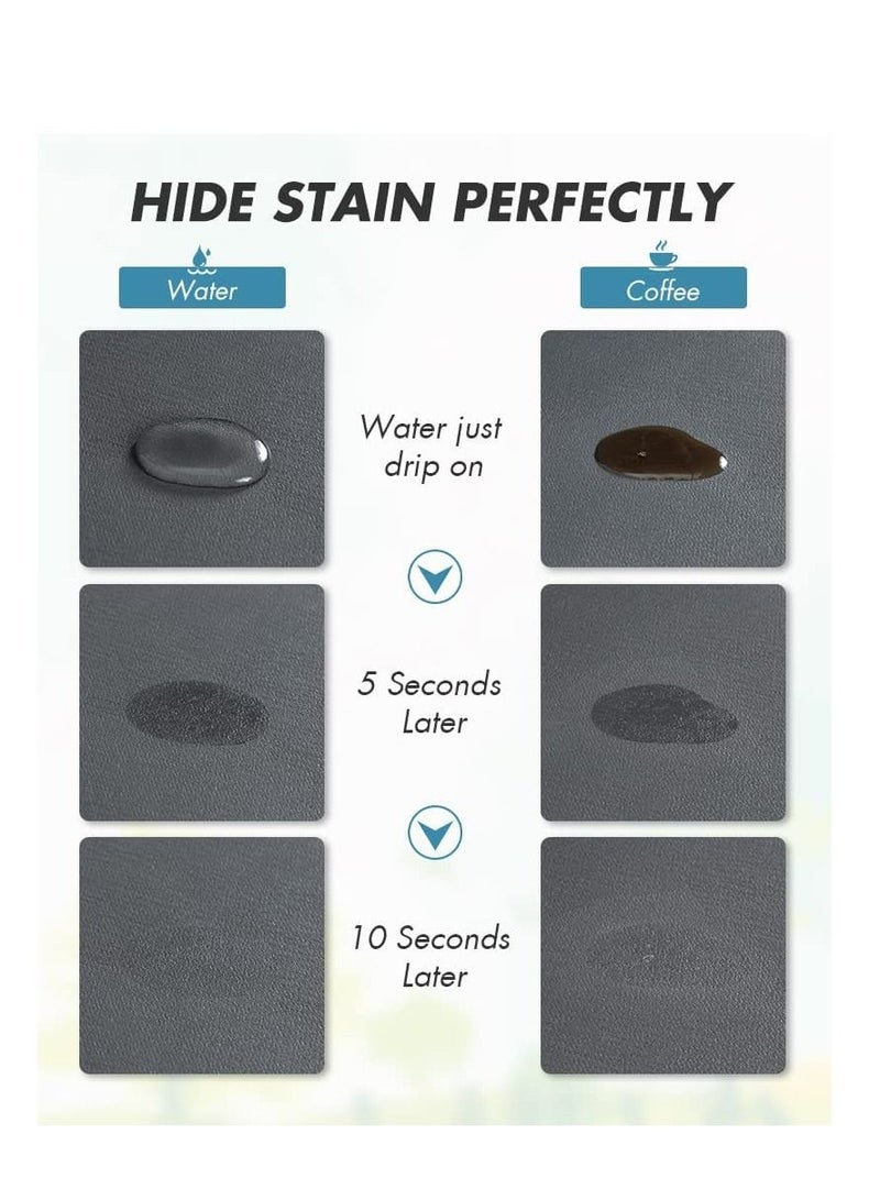 MIXDE Coffee Mat 50x60CM Hide Stain Rubber Backed Absorbent Dish Drying Mat for Kitchen Counter-Coffee Bar Accessories Fit Under Coffee Maker Coffee Machine Coffee Pot Espresso Machine - Image 2