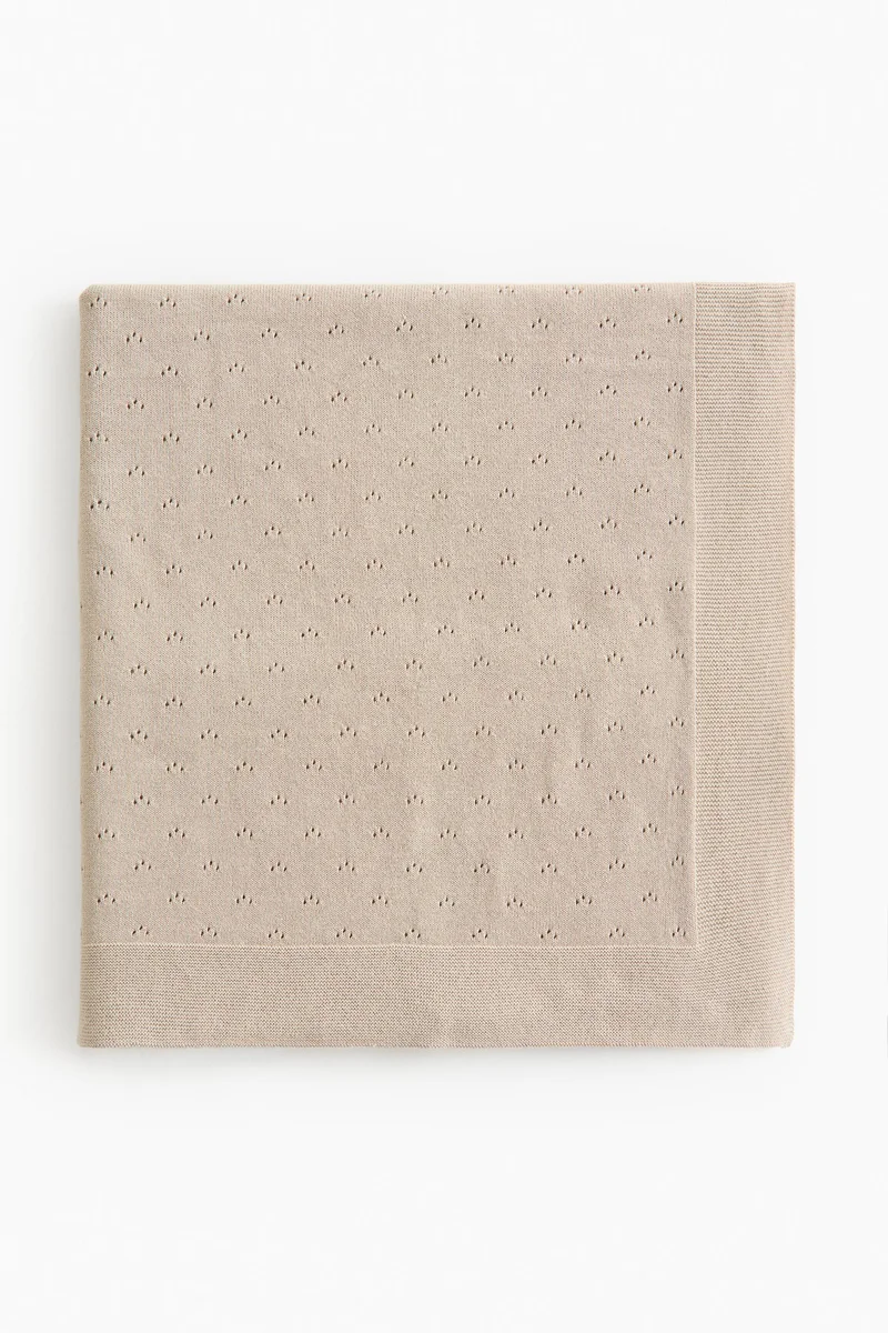 اتش اند ام بطانية للأطفال من القطن المنقوش