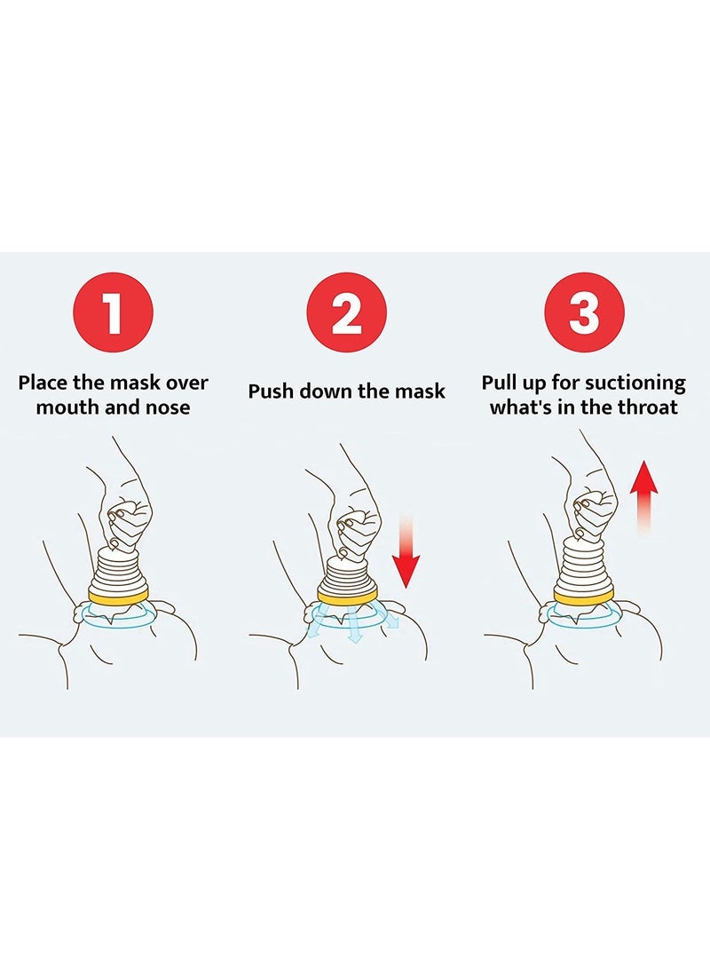 general Choking Emergency Device Respiratory Trainer Choking Emergency Rescue Mask Artificial Cardiopulmonary Device - Image 3