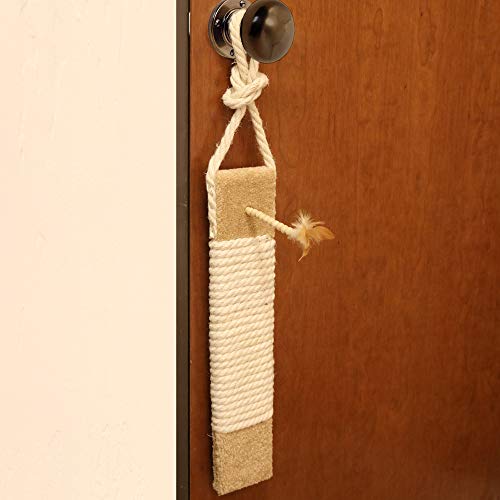 Ware Manufacturing Carpeted Kitty Scratch Surface Door Hanger Post, 19-Inch - Image 4